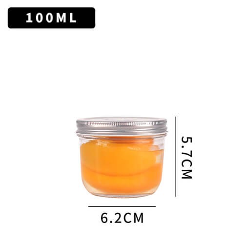 100ml Glass Jam Jars