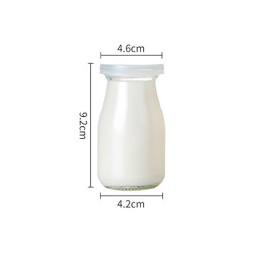100ml Clear Glass Dairy Bottles