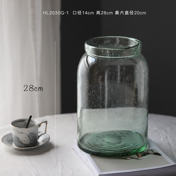 Oversized ocean bubble raindrop glass vase